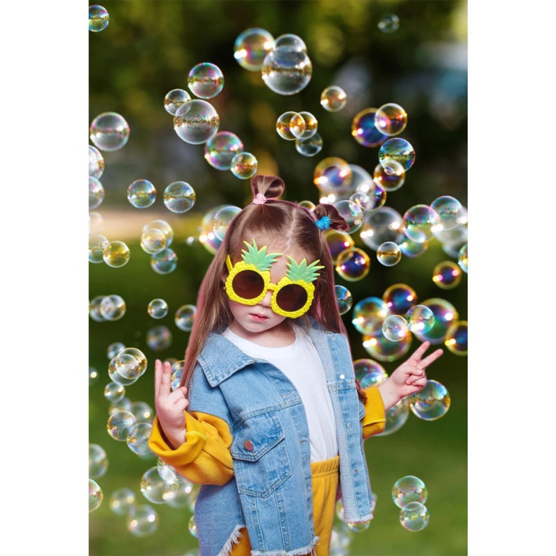 Baocicco 5x7ft Summer Bubbles Backdrop Colorful Bubbles Photography Background Green Bokeh Background Wallpaper Decor Kids Tea Party Birthday Party Childhood Children Adults Portrait Studio Prop - Image 3